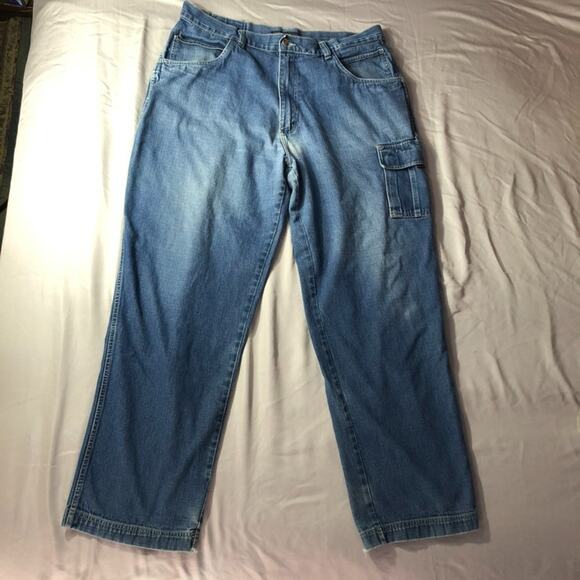 VTG Men’s Fubu Collection Carpenter Jeans 40x34 90s Y2K HipHop Baggy Distressed - Picture 1 of 15